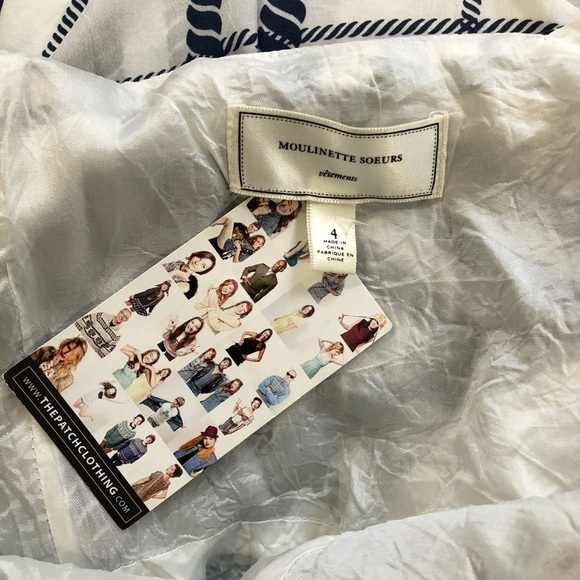 Moulinette Soeurs Anthropologie silk  dress SZ 4 - Picture 12 of 15